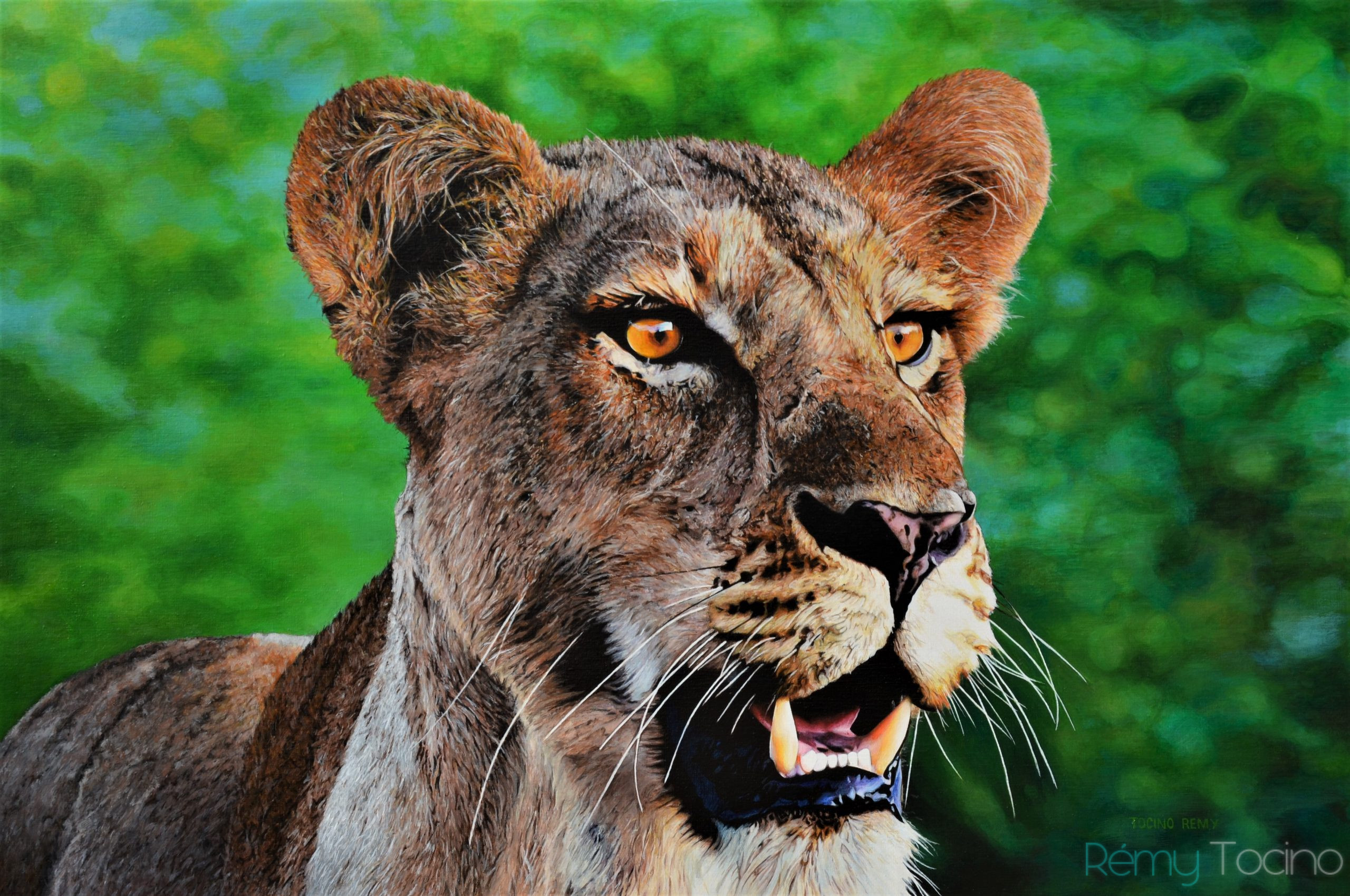 Peinture acrylique Lionne Kruger